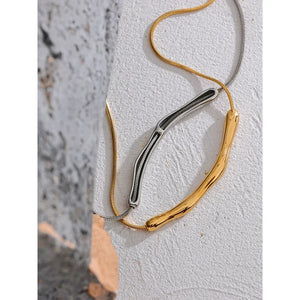 Golden Flow Necklace - TM & CO. JEWELS 