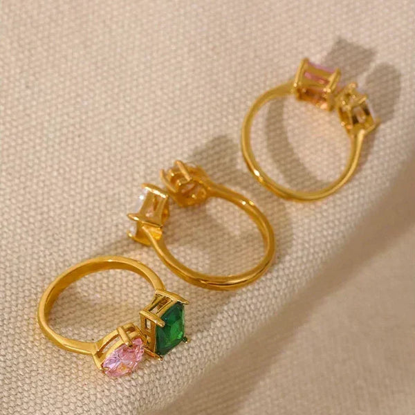 Aqua Aurora Charm Ring - TM & CO. JEWELS 