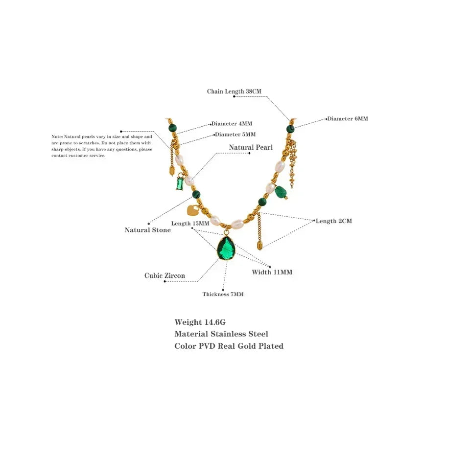 Mirage Green Zircon Collar - TM & CO. JEWELS 