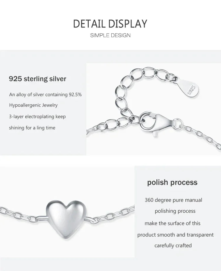 Mia Heart Bracelet - TM & CO. JEWELS 