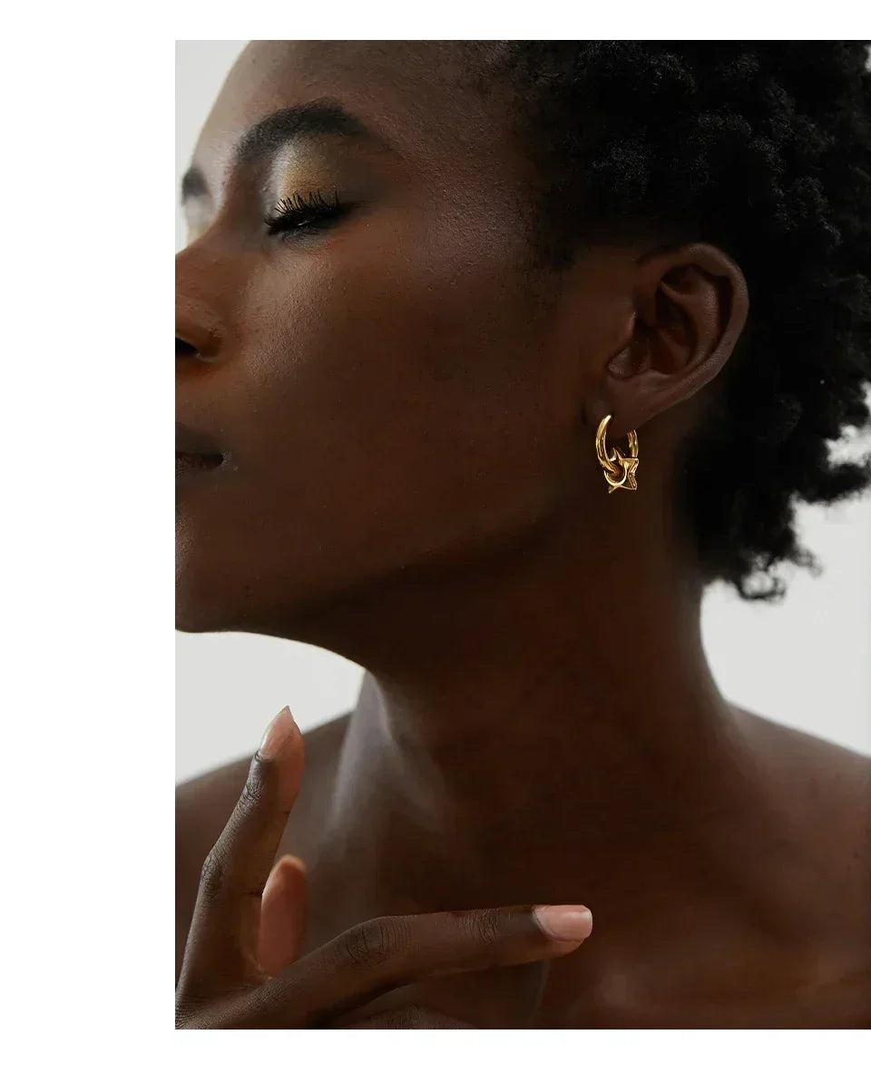 Astral Affection Hoops - TM & CO. JEWELS 