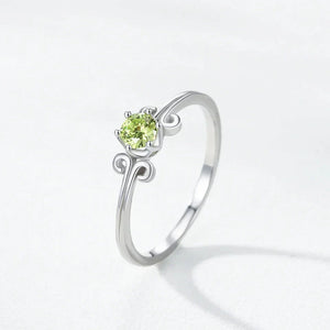 Mint Blossom Silver Ring - TM & Co. Jewels
