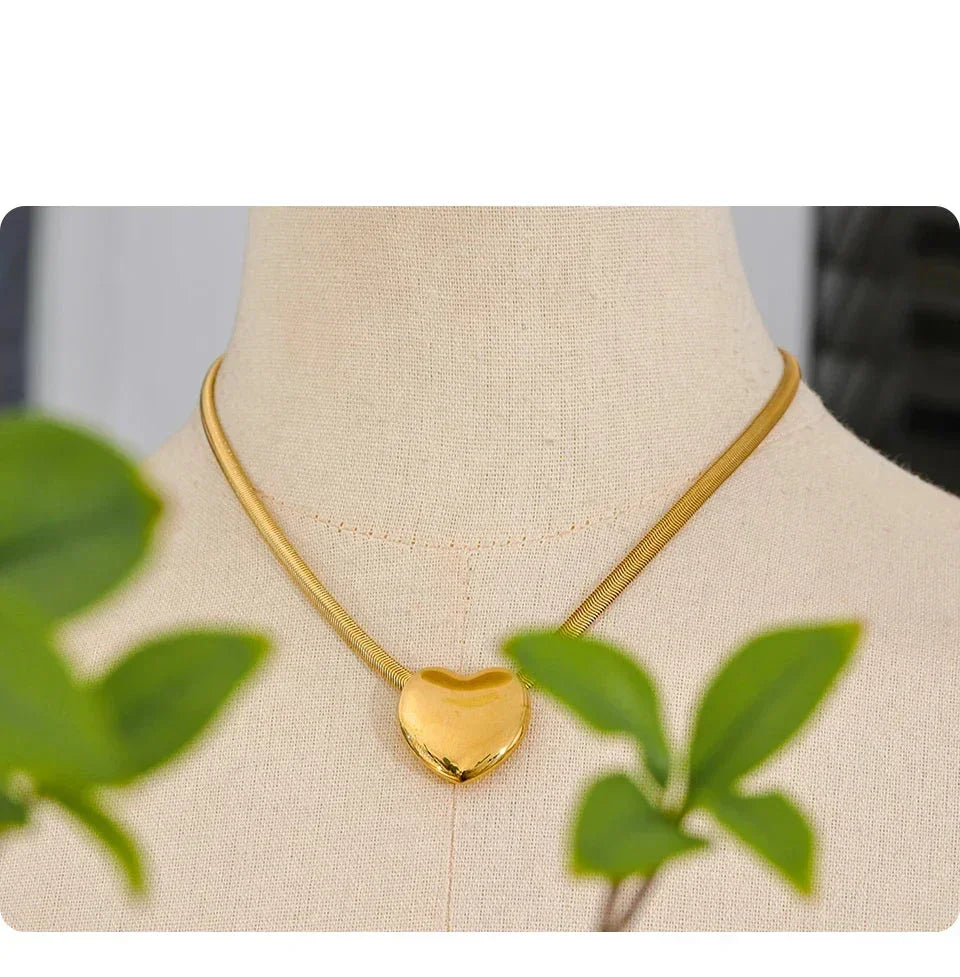 Heart Flow Snake Chain - TM & Co. Jewels