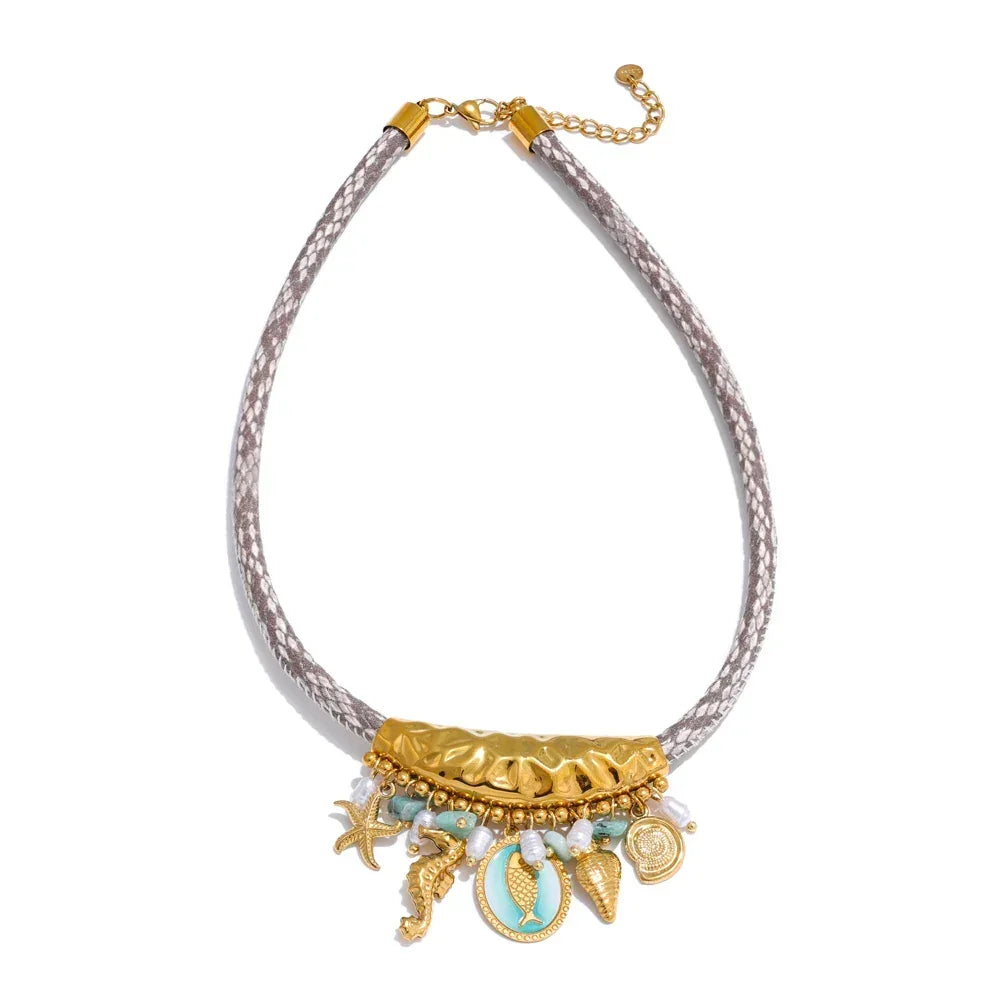 Seashell Serenity Necklace - TM & CO. JEWELS 
