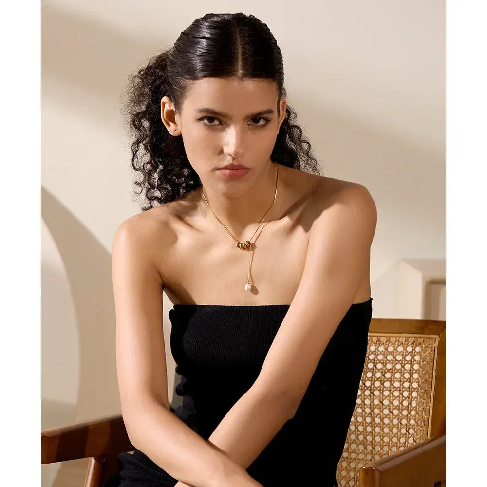 Pearl Cascade Necklace - TM & Co. Jewels