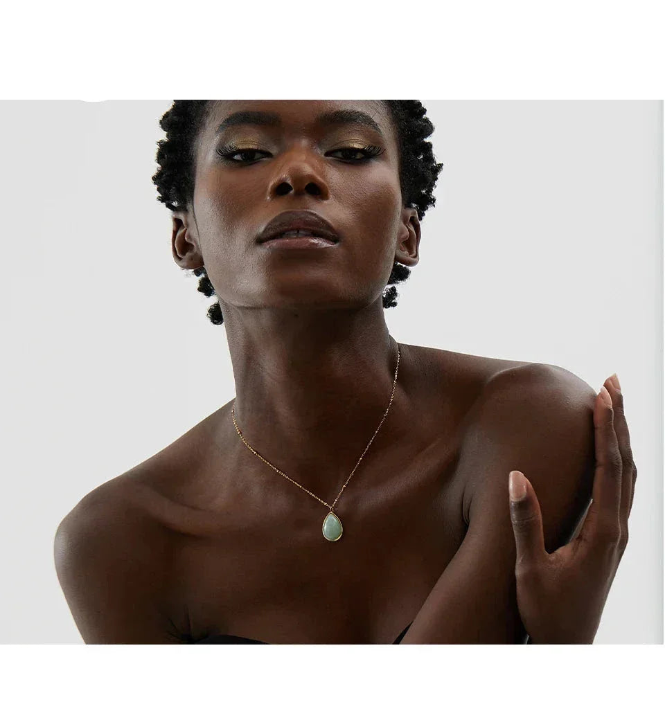 Gemstone Serenity Necklace - TM & CO. JEWELS 