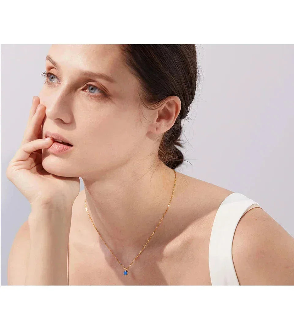 Celestial Blue Pendant Necklace - TM & Co. Jewels