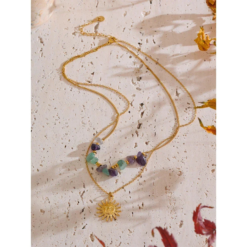 Aura of Sol Necklace - TM & CO. JEWELS 