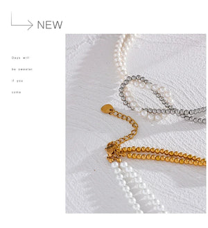 Aura Knot Pearl Choker - TM & CO. JEWELS 
