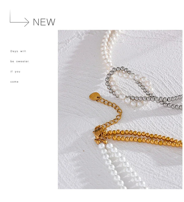 Aura Knot Pearl Choker - TM & CO. JEWELS 