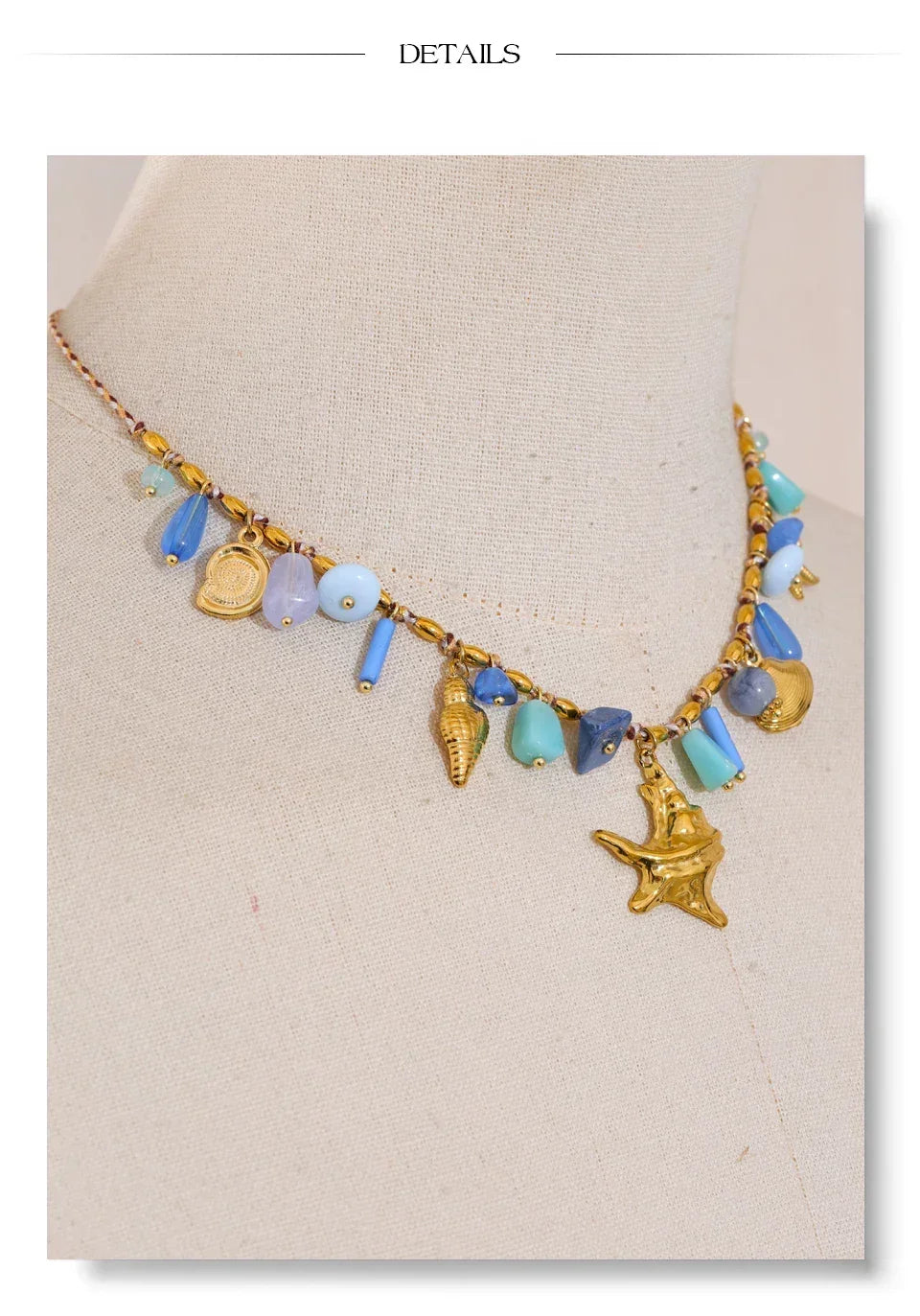 Starfish Kisses Charm Necklace - TM & CO. JEWELS 