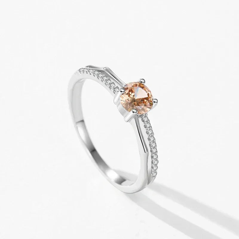 Champagne Glint Geo Ring - TM & Co. Jewels