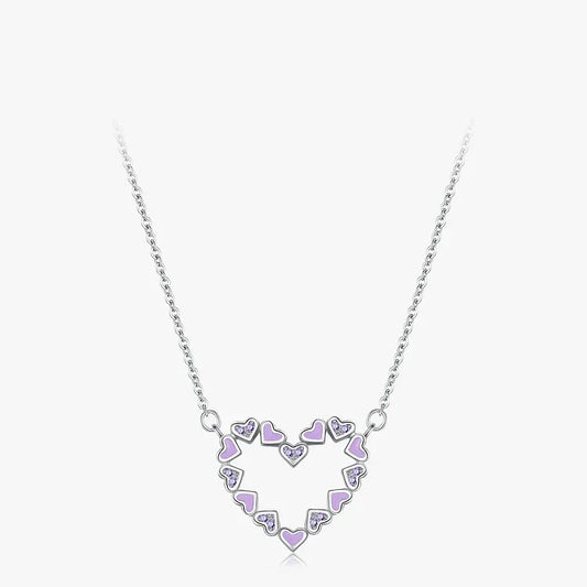 Purple Desire Heart Necklace - TM & Co. Jewels