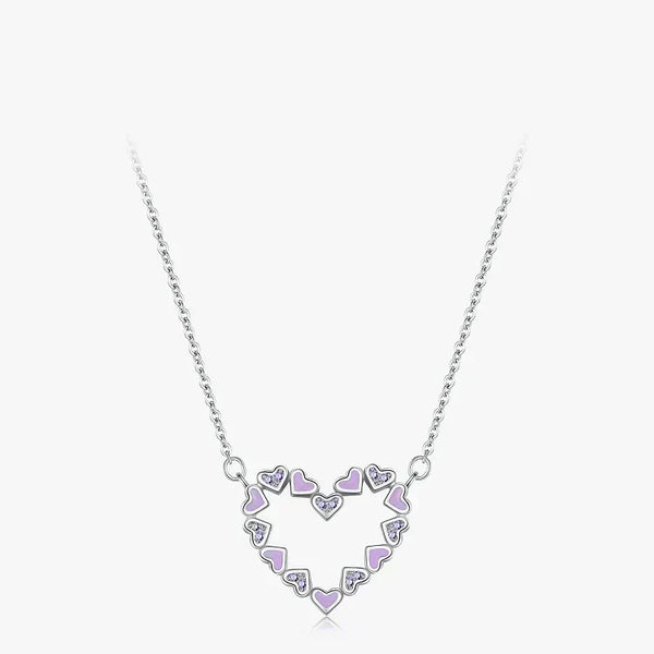 Purple Desire Heart Necklace - TM & Co. Jewels