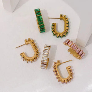 Cubic Elegance Geometric Drops - TM & Co. Jewels