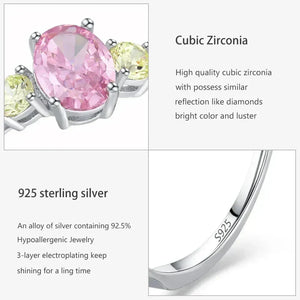 Emerald Rose Zirconia Ring - TM & Co. Jewels