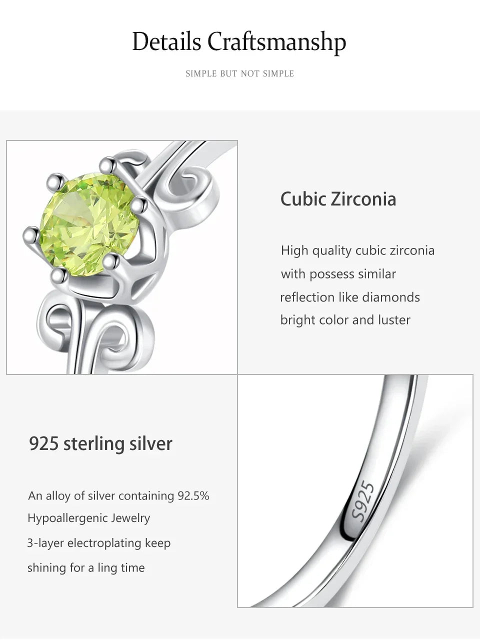 Mint Blossom Silver Ring - TM & Co. Jewels