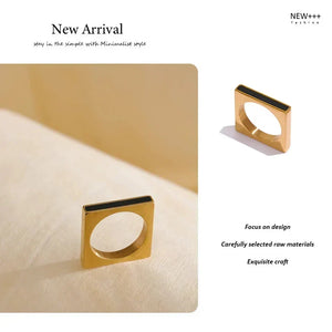 Yes. Unlike gold-plated brass or copper, our 18K gold stainless steel is 100% waterproof. You can wear the Cube Noir Statement Ring while swimming or showering. This protects the integrity of the 18K gold finish and the steel base. Your jewelry remains brilliant regardless of moisture.