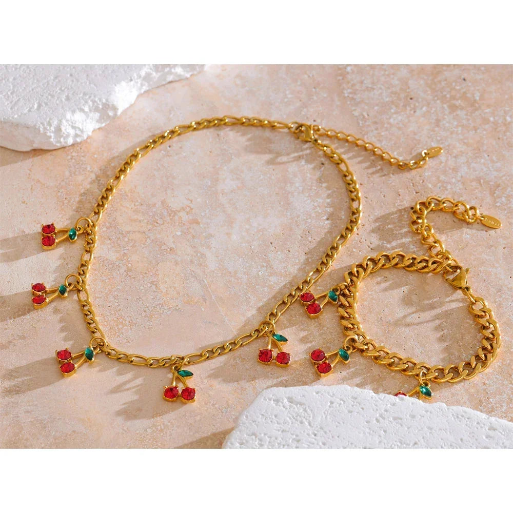 Blushing Cherry Set - TM & CO. JEWELS 