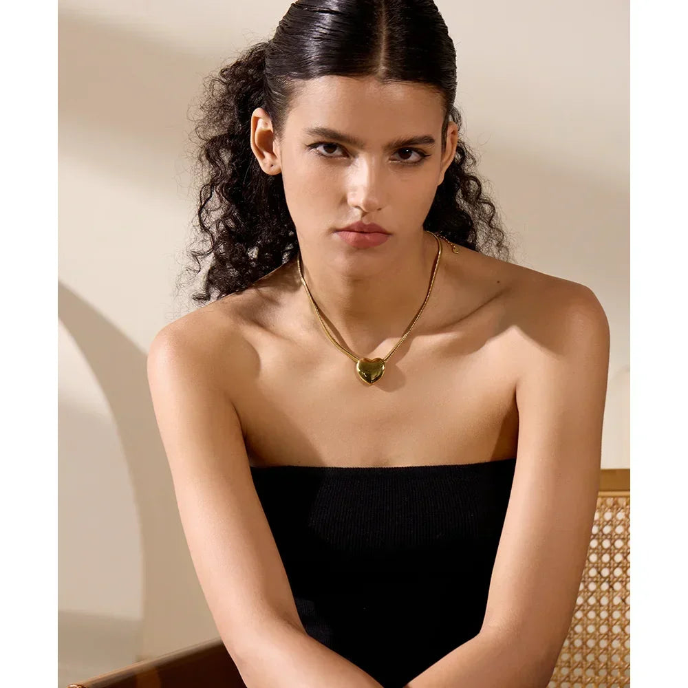 Heart Flow Snake Chain - TM & Co. Jewels