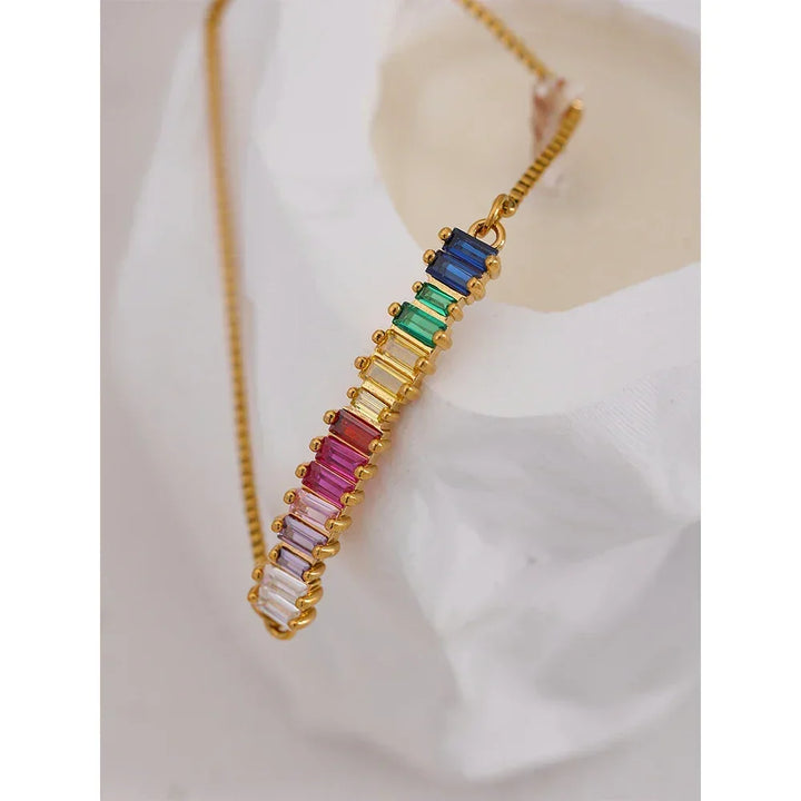 Rainbow Ripple Zirconia Bracelet - TM & Co. Jewels