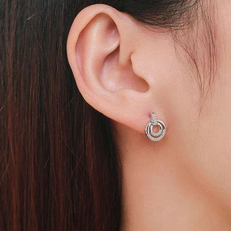Eternal Sparkle Round Earrings - TM & Co. Jewels