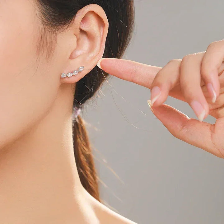 Dazzling CZ Water Drop Earrings - TM & Co. Jewels