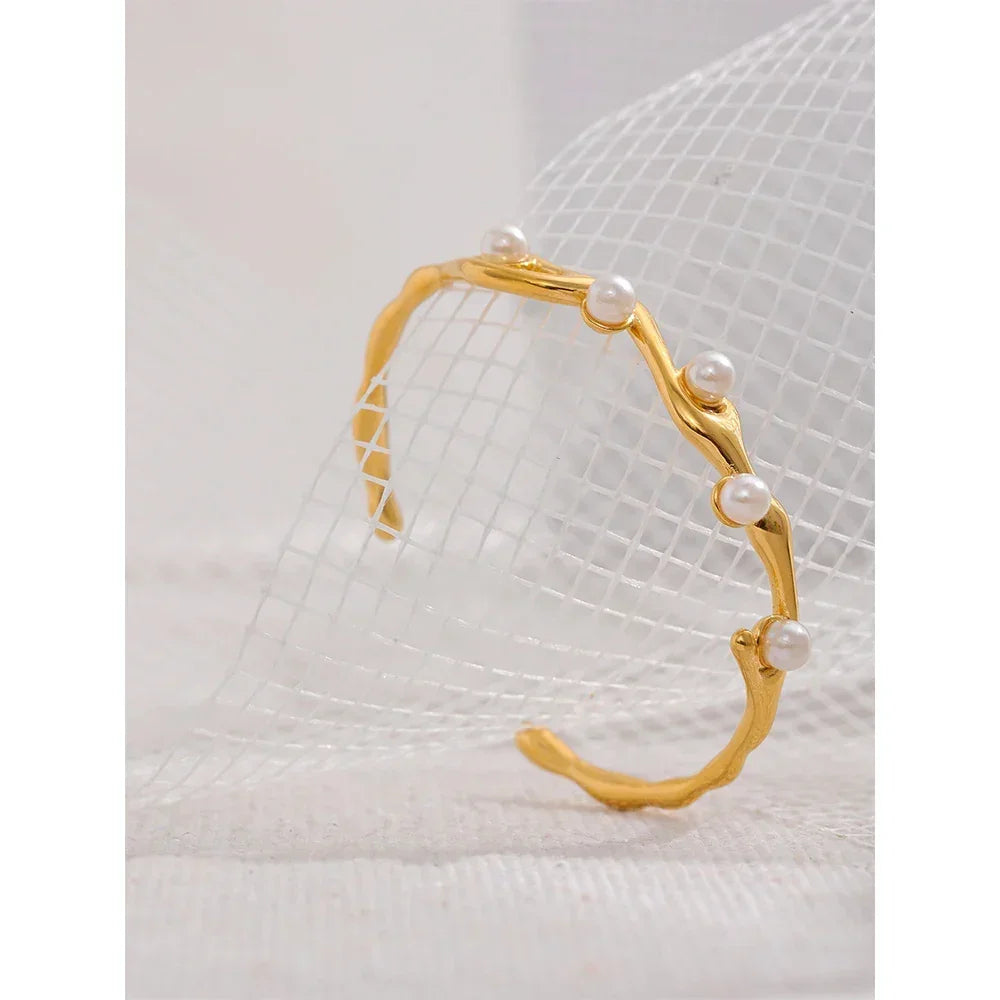 Golden Pearl Whisper - TM & Co. Jewels