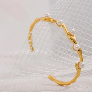 Golden Pearl Whisper - TM & Co. Jewels