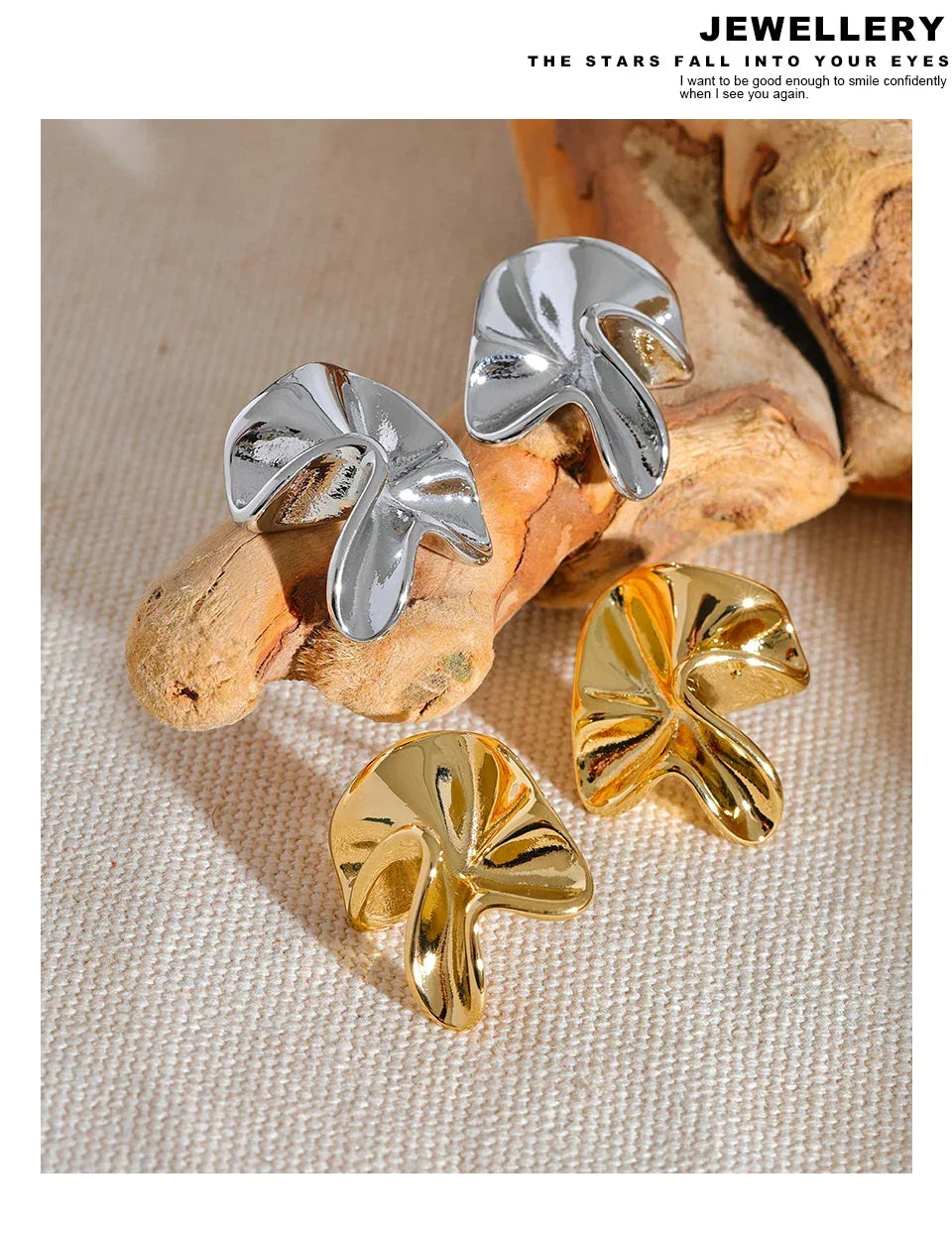Textured Bloom Studs - TM & Co. Jewels