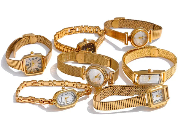 Timeless Gold Steel Watch - TM & CO. JEWELS 