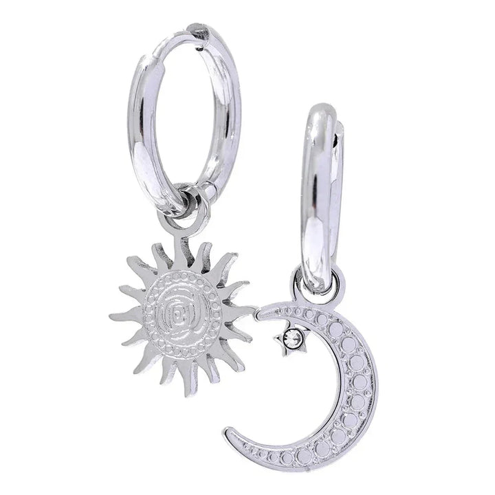 Lunar Charm Drop Earrings