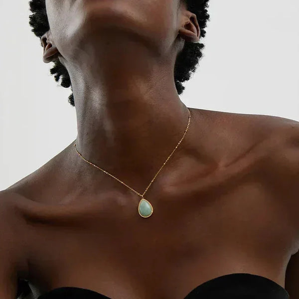 Gemstone Serenity Necklace - TM & CO. JEWELS 