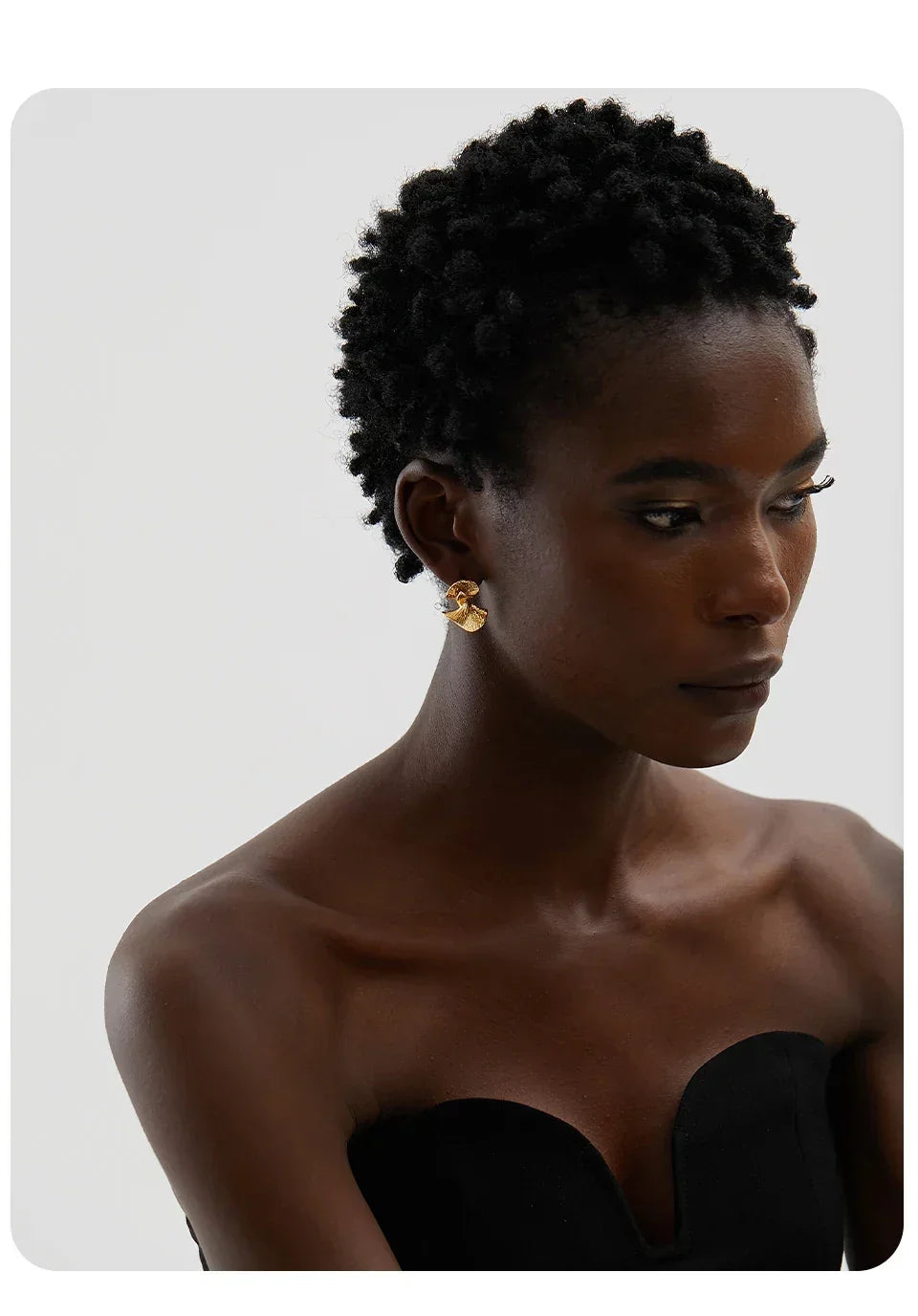 Golden Aura Wave Studs - TM & Co. Jewels