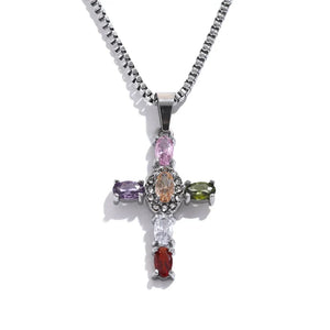 Halo Glow Cross Necklace