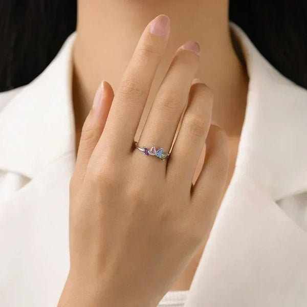 Aurora Flare CZ Ring - TM & CO. JEWELS 