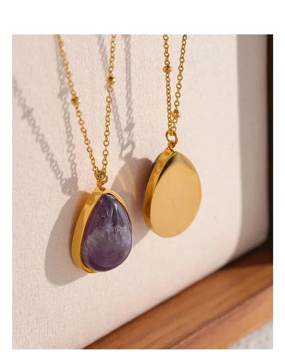 Gemstone Serenity Necklace - TM & CO. JEWELS 