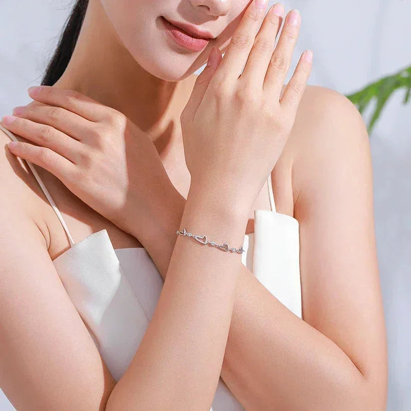 Pure Heart Sparkle Bracelet - TM & CO. JEWELS 