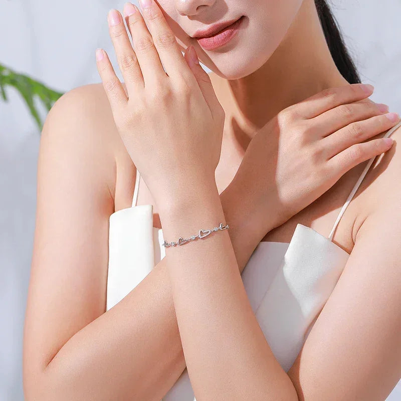 Pure Heart Sparkle Bracelet - TM & CO. JEWELS 