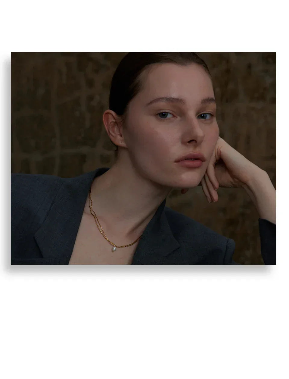 Aura Double Chain Pendant - TM & CO. JEWELS 