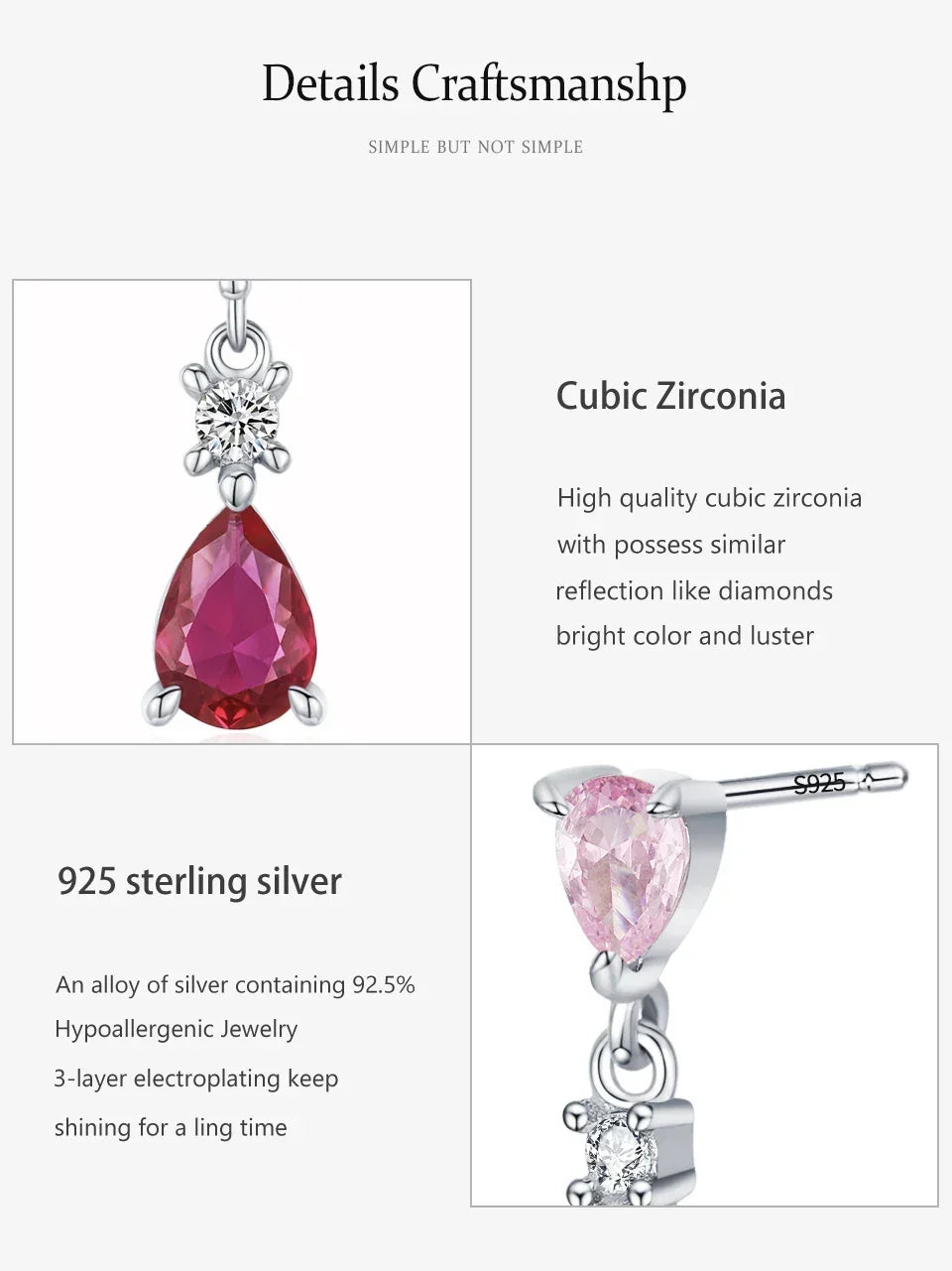 Romantic Rosewater Drops - TM & Co. Jewels