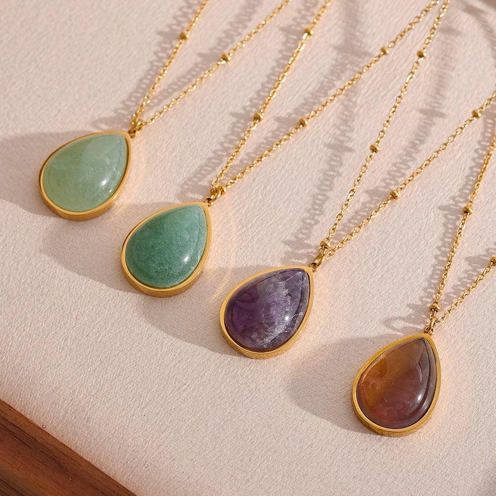 Gemstone Serenity Necklace - TM & CO. JEWELS 
