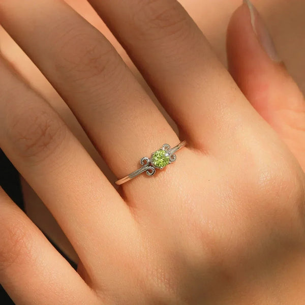 Mint Blossom Silver Ring - TM & Co. Jewels