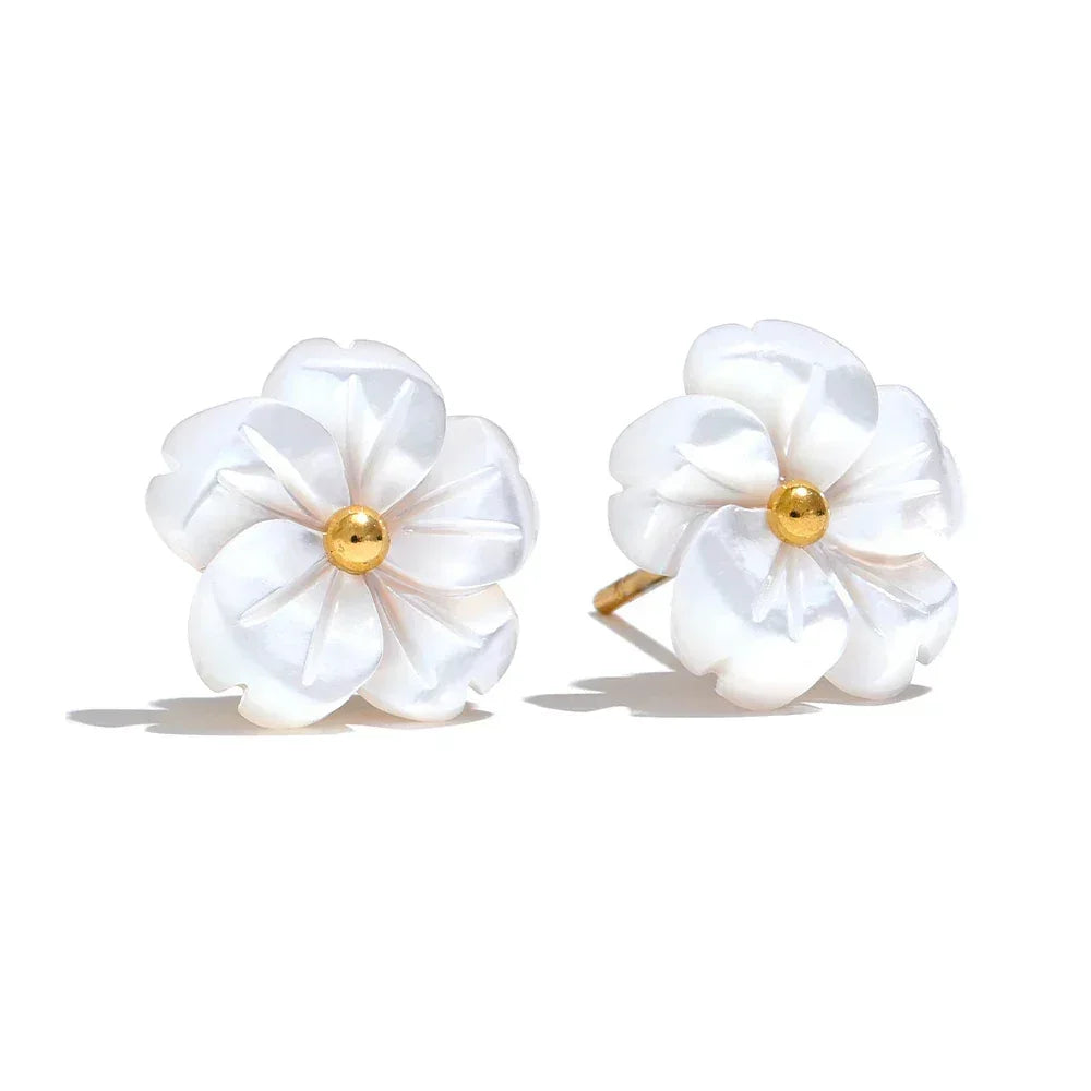 Shell Petal Earrings - TM & Co. Jewels
