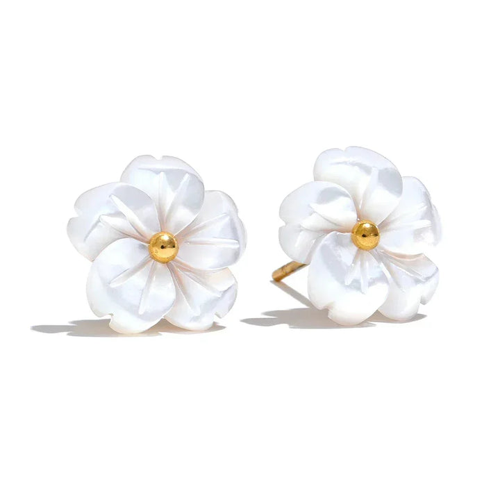 Shell Petal Earrings - TM & Co. Jewels