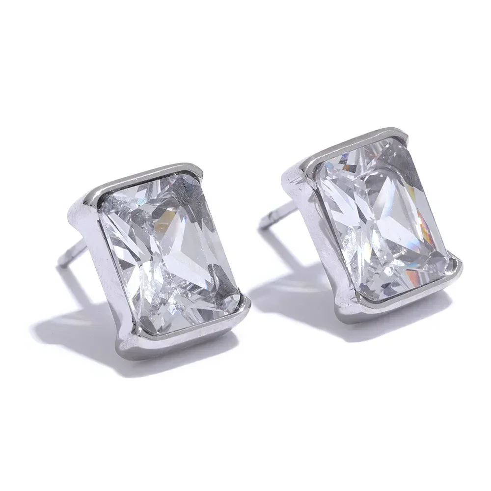 Brilliance Square Studs - TM & Co. Jewels