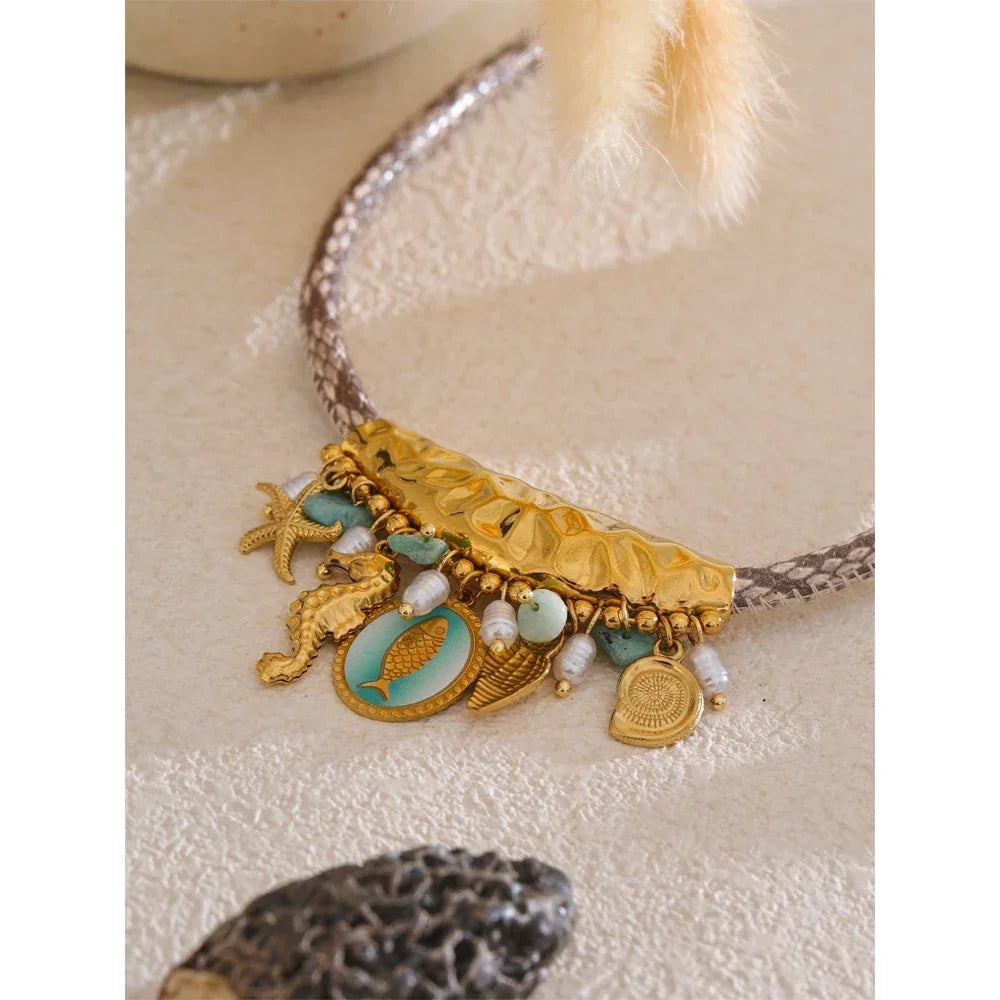 Seashell Serenity Necklace - TM & CO. JEWELS 