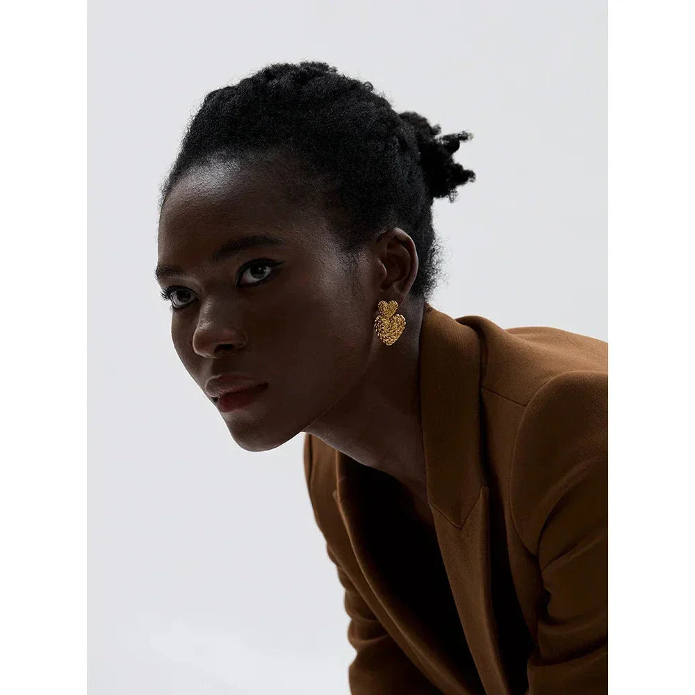 Twin Hearts Radiance Earrings - TM & Co. Jewels