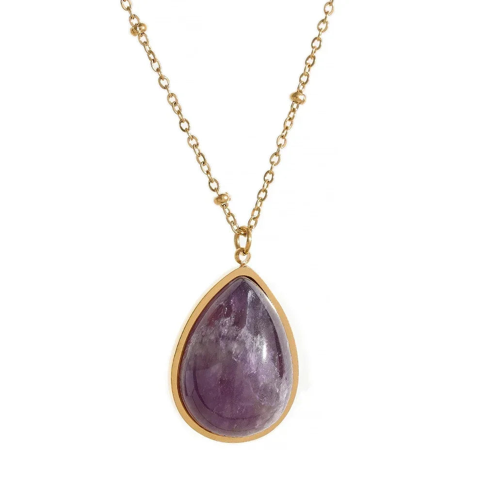 Gemstone Serenity Necklace - TM & CO. JEWELS 