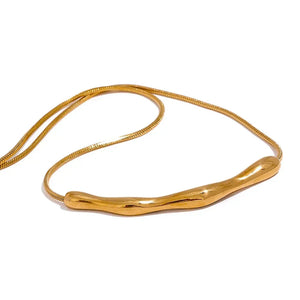 Golden Flow Necklace - TM & Co. Jewels